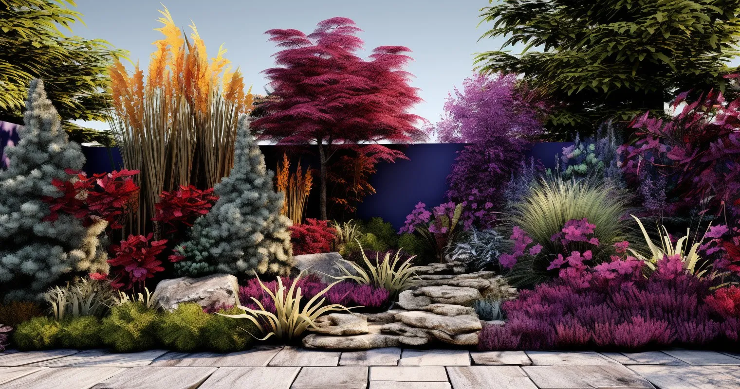 Layered Planting Design for Front Yard
