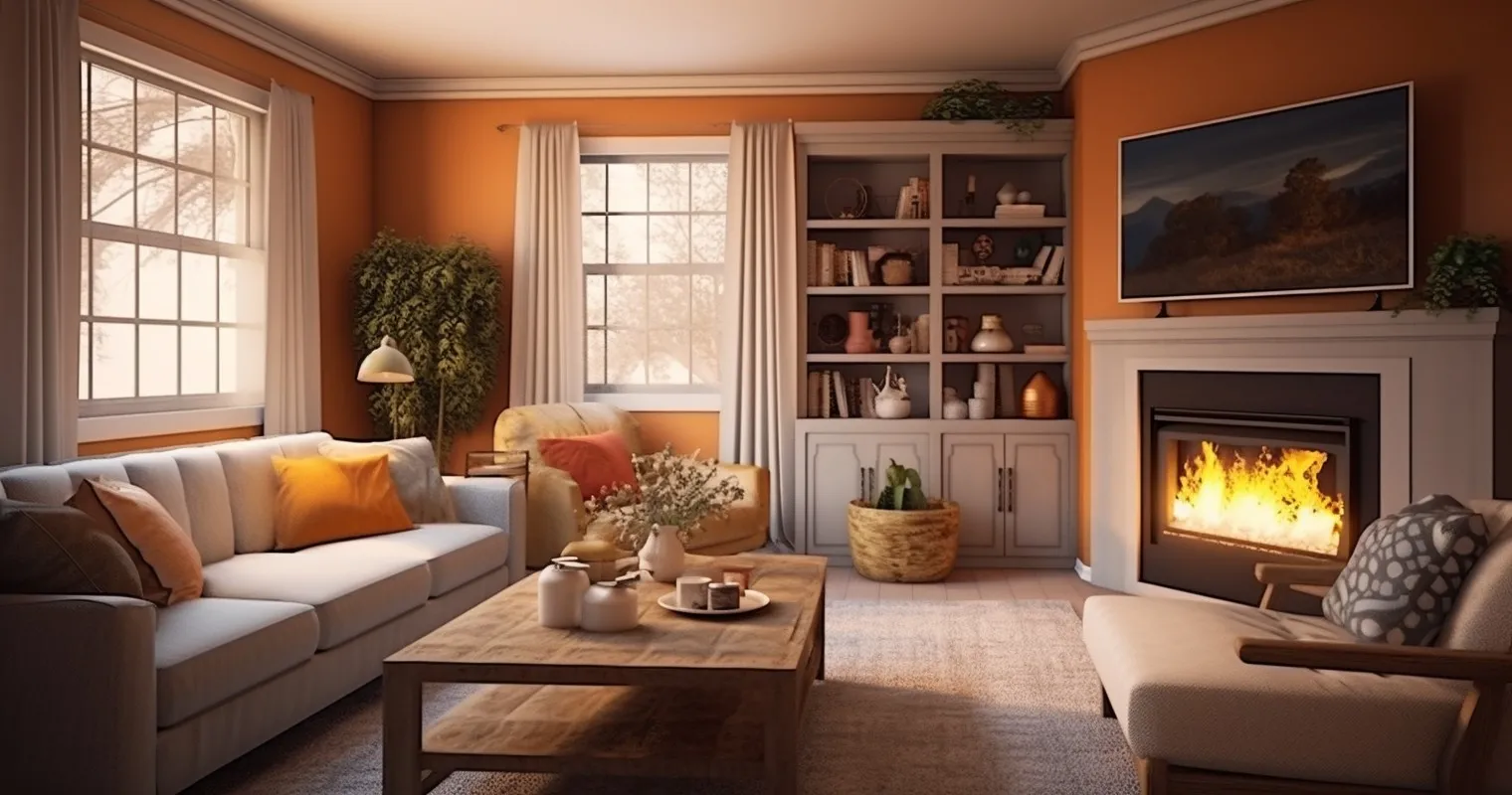 Living Space with Balanced Color Palette