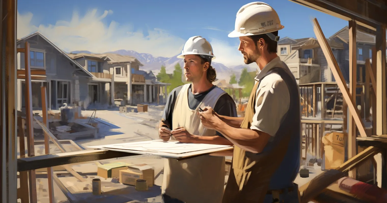 Local Builder At A Construction Site