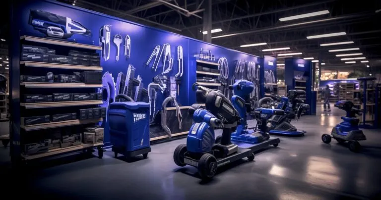 Lowe's Store With Kobalt Power Tools Display