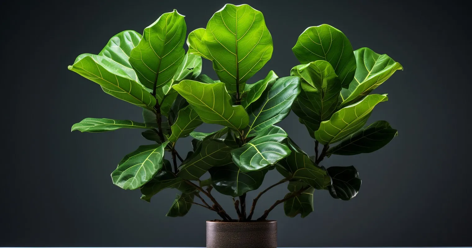 Lush Foliage of a Mature Fiddle Leaf Fig