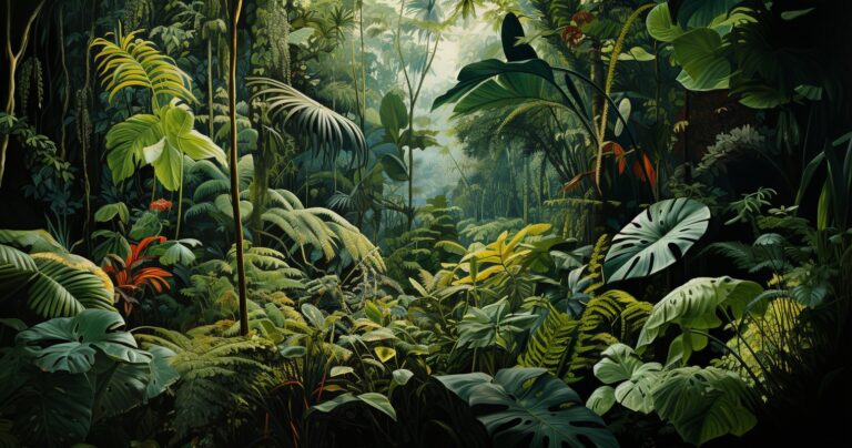 Lush Green Jungle Canopy