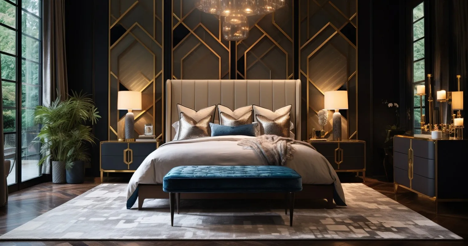 Luxurious Art Deco Bedroom