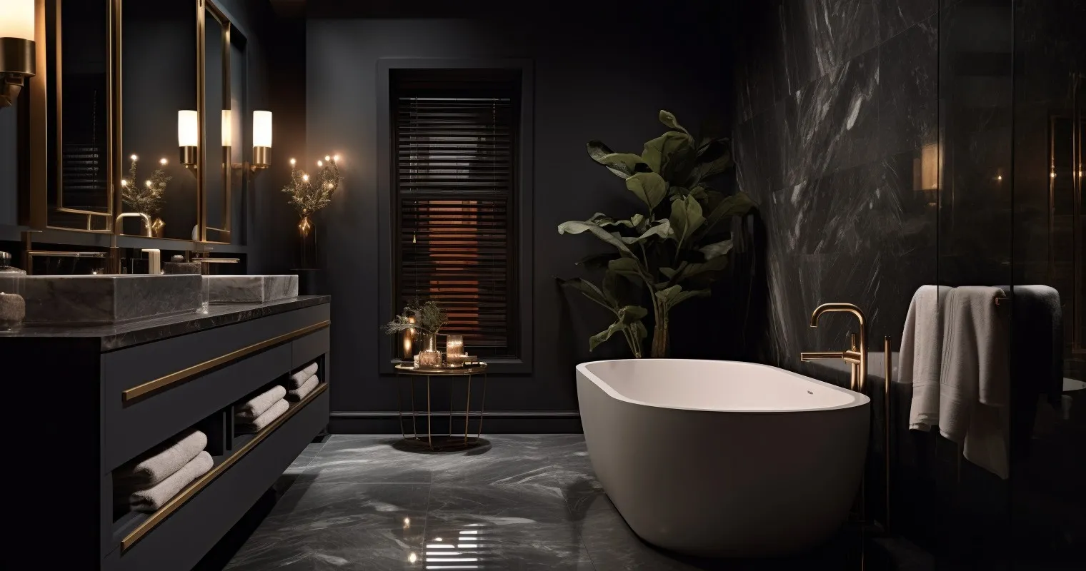 Luxurious Moody Bathroom Retreat