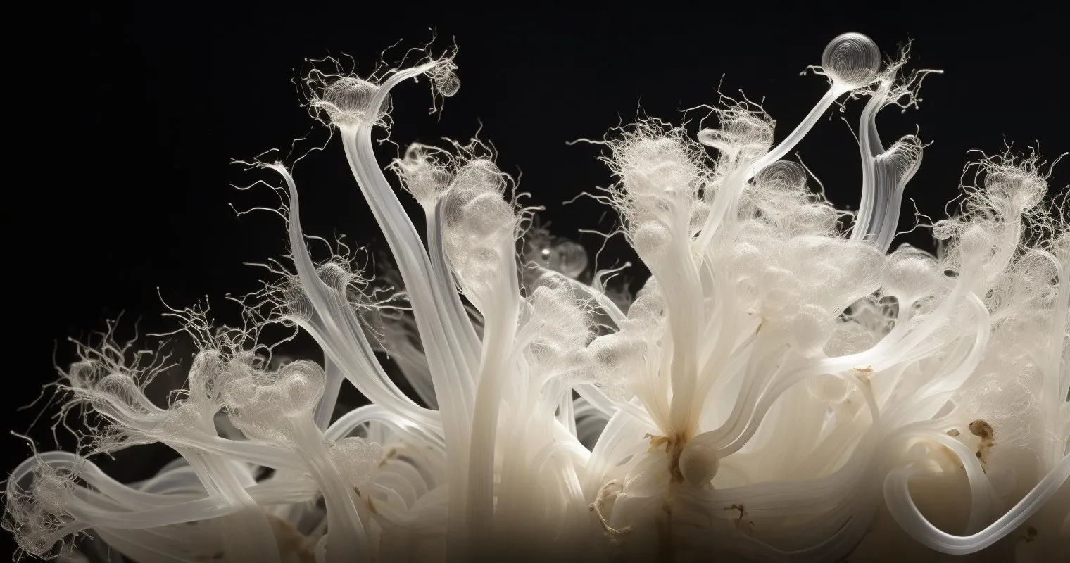 Macro Shot of Emerging Roots