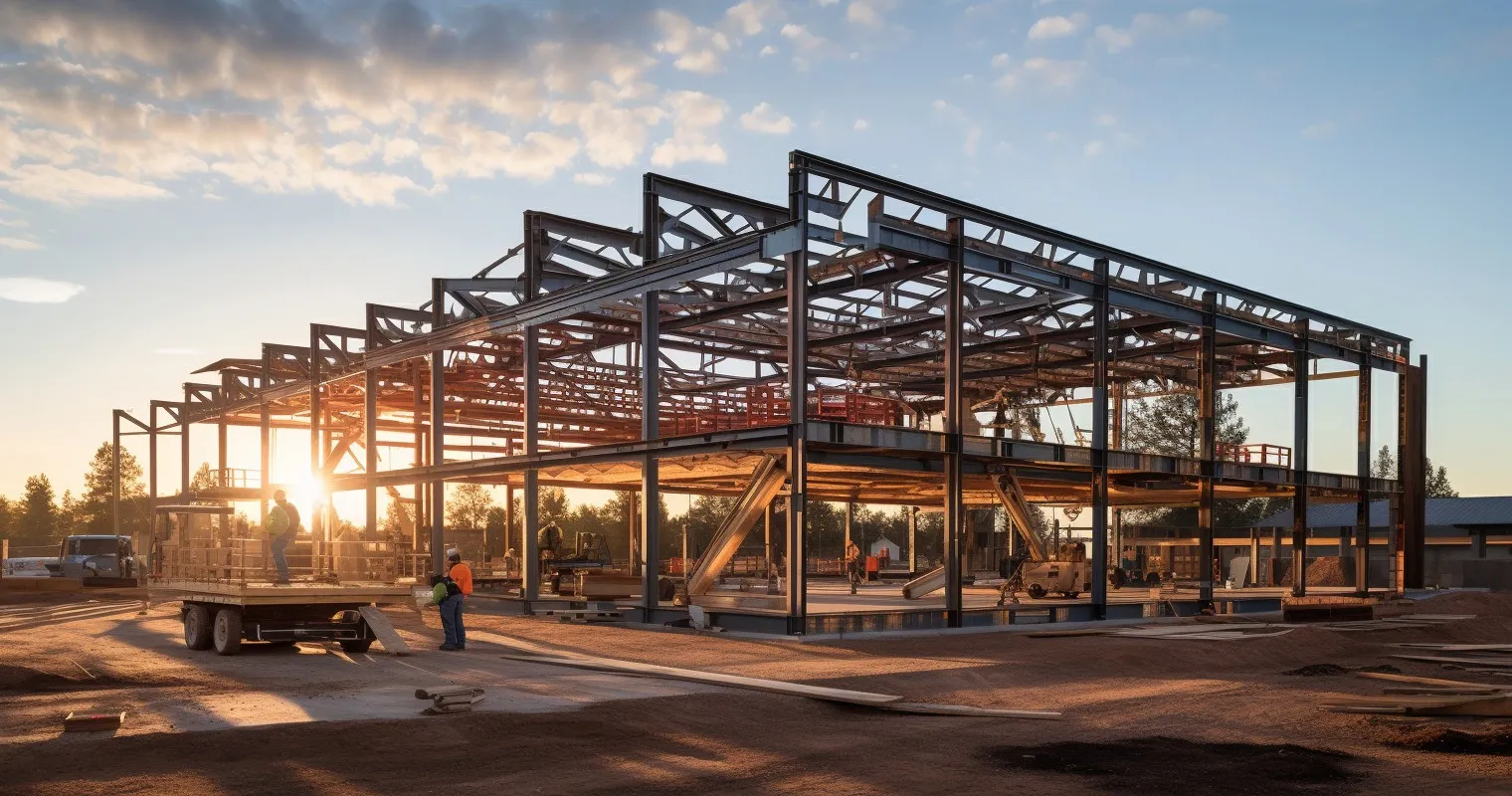 Metal Home Structure Erection