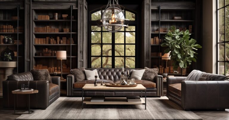 Modern Farmhouse Interior - Cozy Living Room