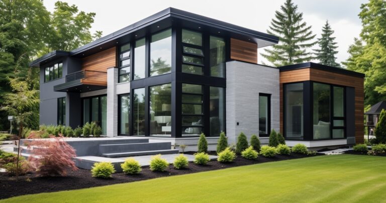 Modern New Construction Home Exterior