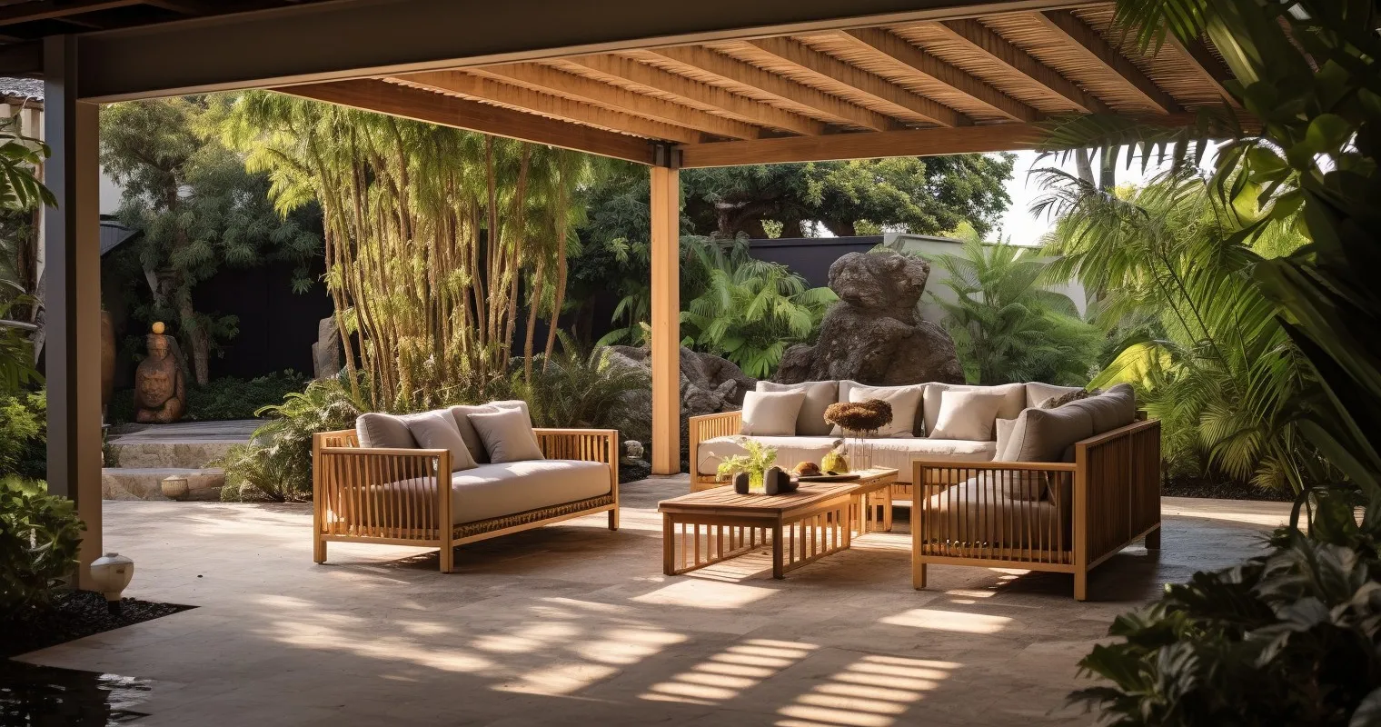 Modern Sustainable Outdoor Living Space