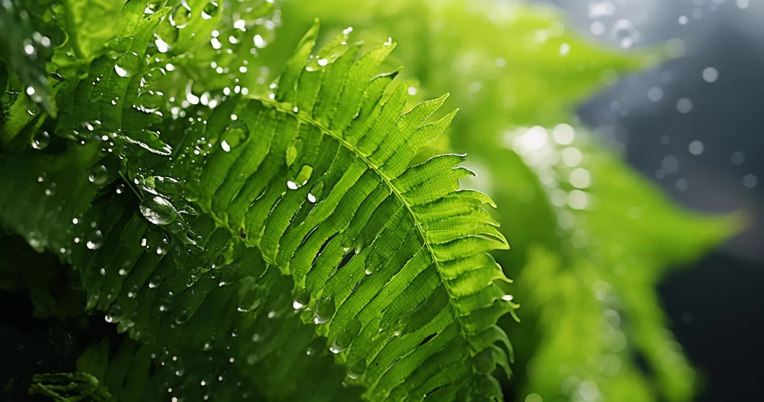 Moisture-Loving Fern in a Bathroom