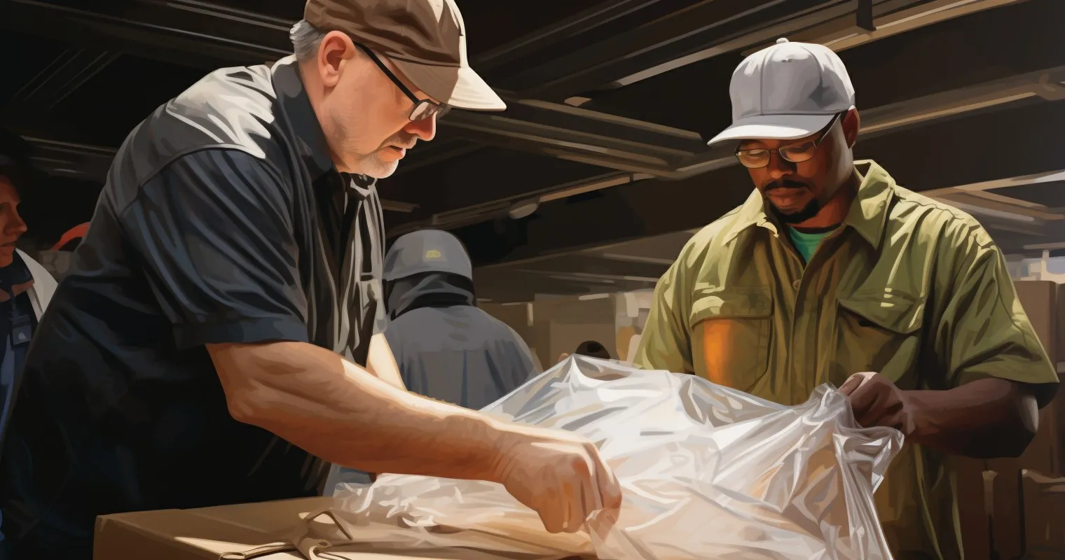 Movers Packing Fragile Items