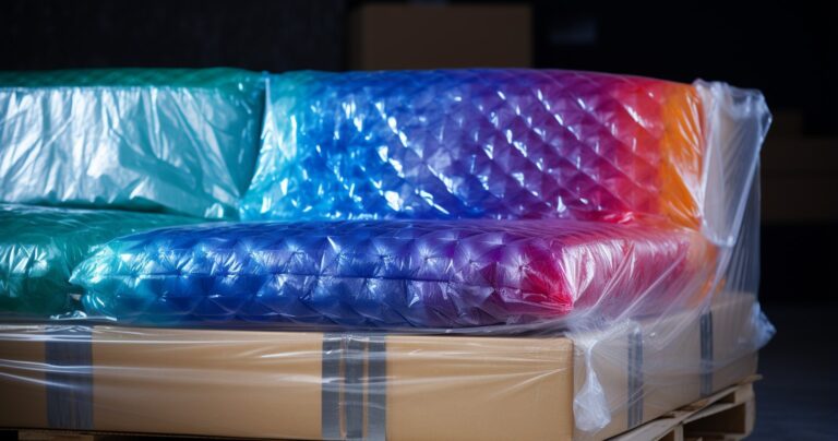 Moving Supplies Furniture Wrapped In Bubble Wrap