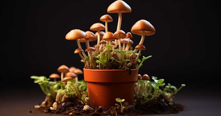 Mushroom Growth In Houseplant Soil