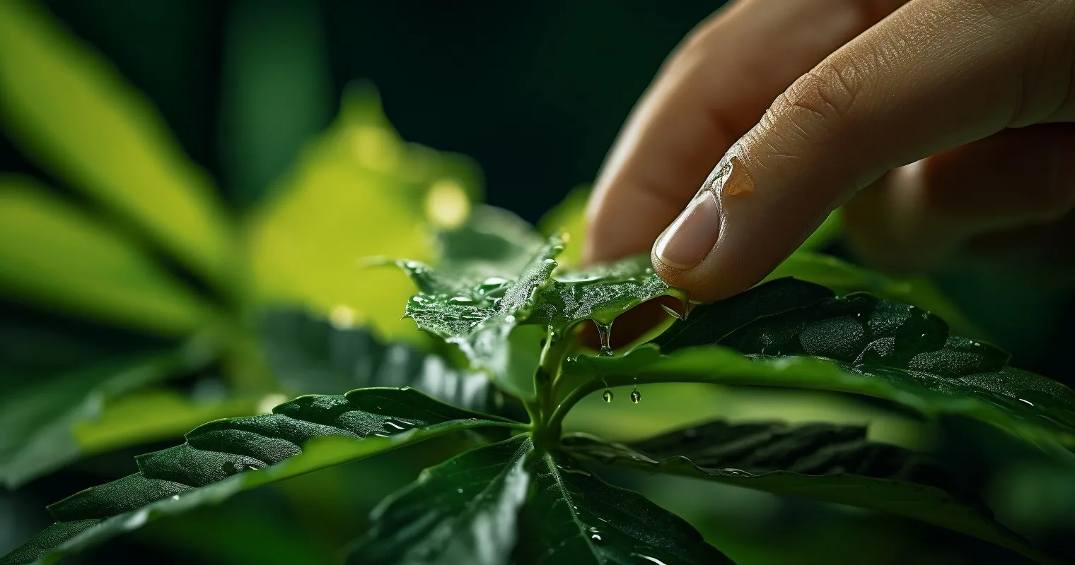 Neem Oil Application on Leaves