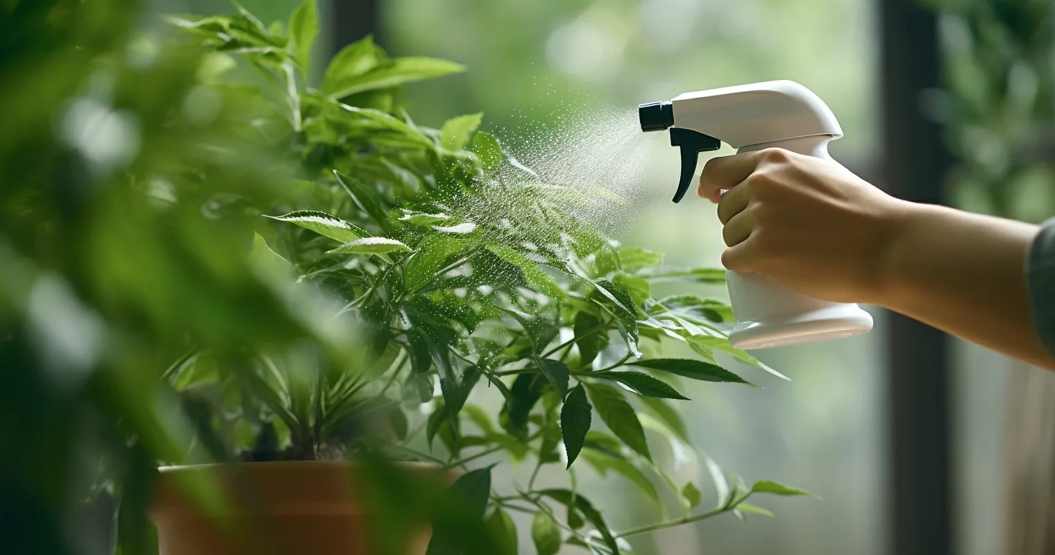 Neem Oil Spray On Houseplant