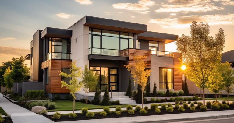 New Construction Home Exterior - Modern Design