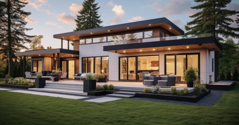 New Construction Home Exterior - Modern Design