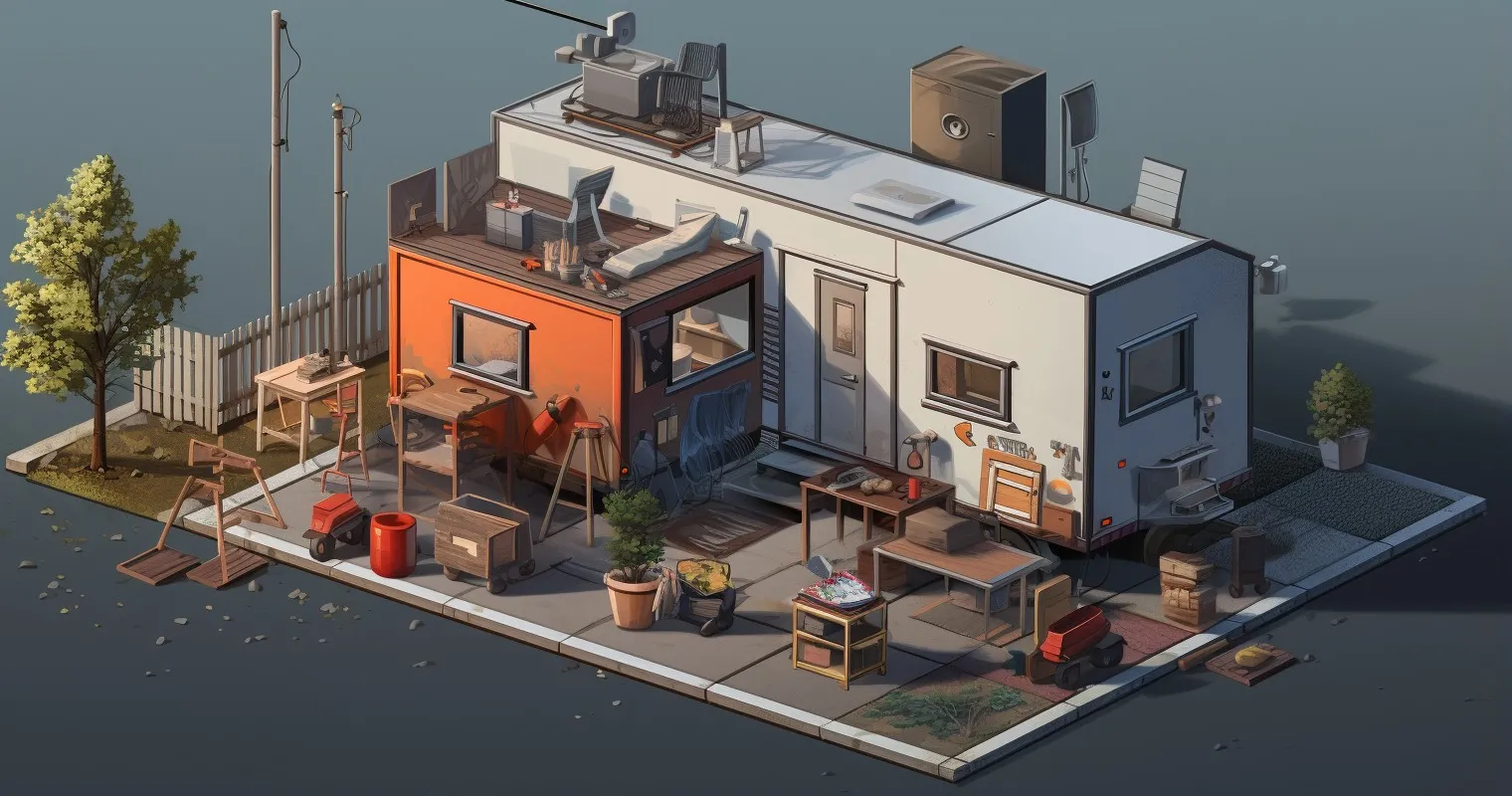 On-site Trailer Living - Close To The Construction Site