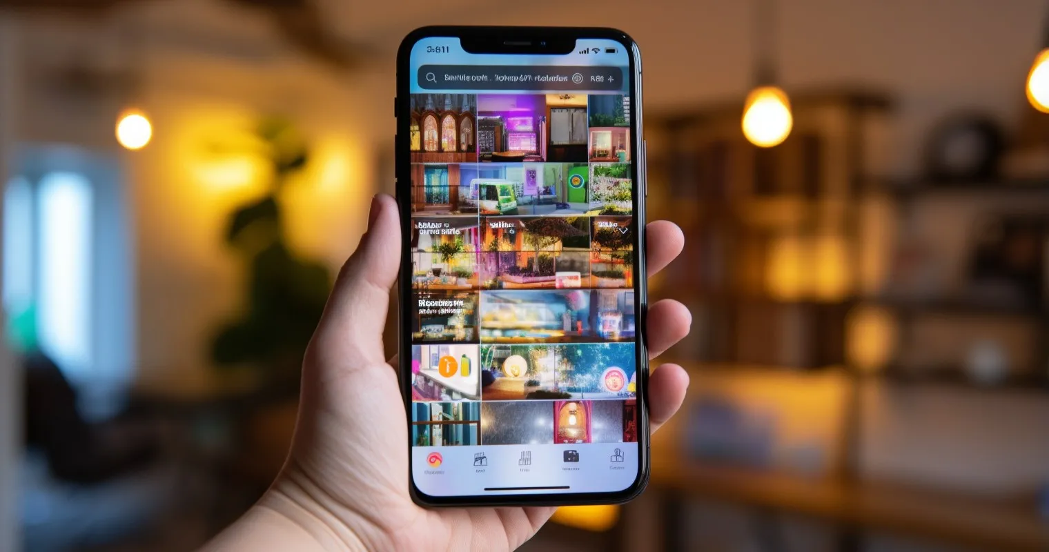 Online Marketplace Screenshots on a Smartphone