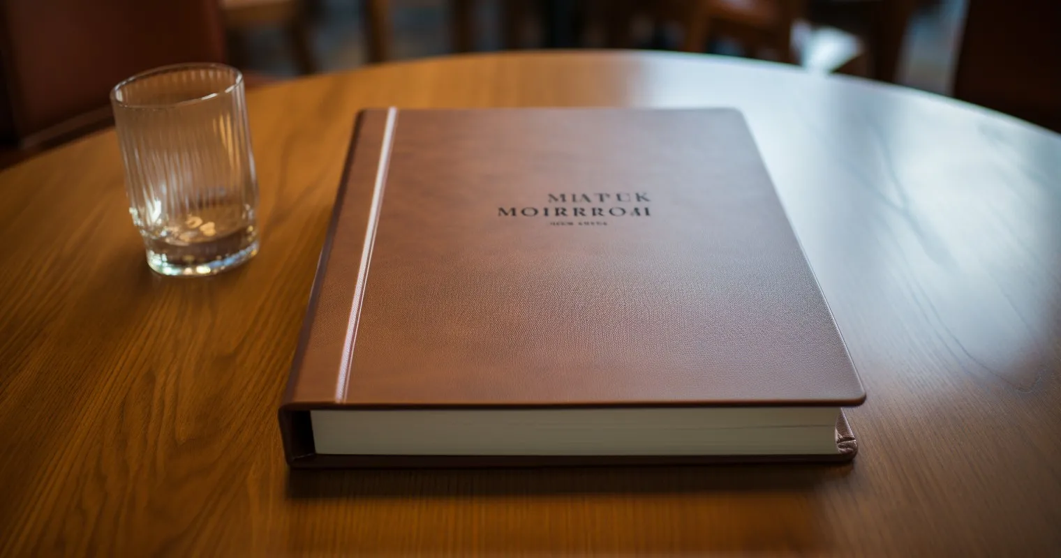 Organized Moving Binder On Wooden Table