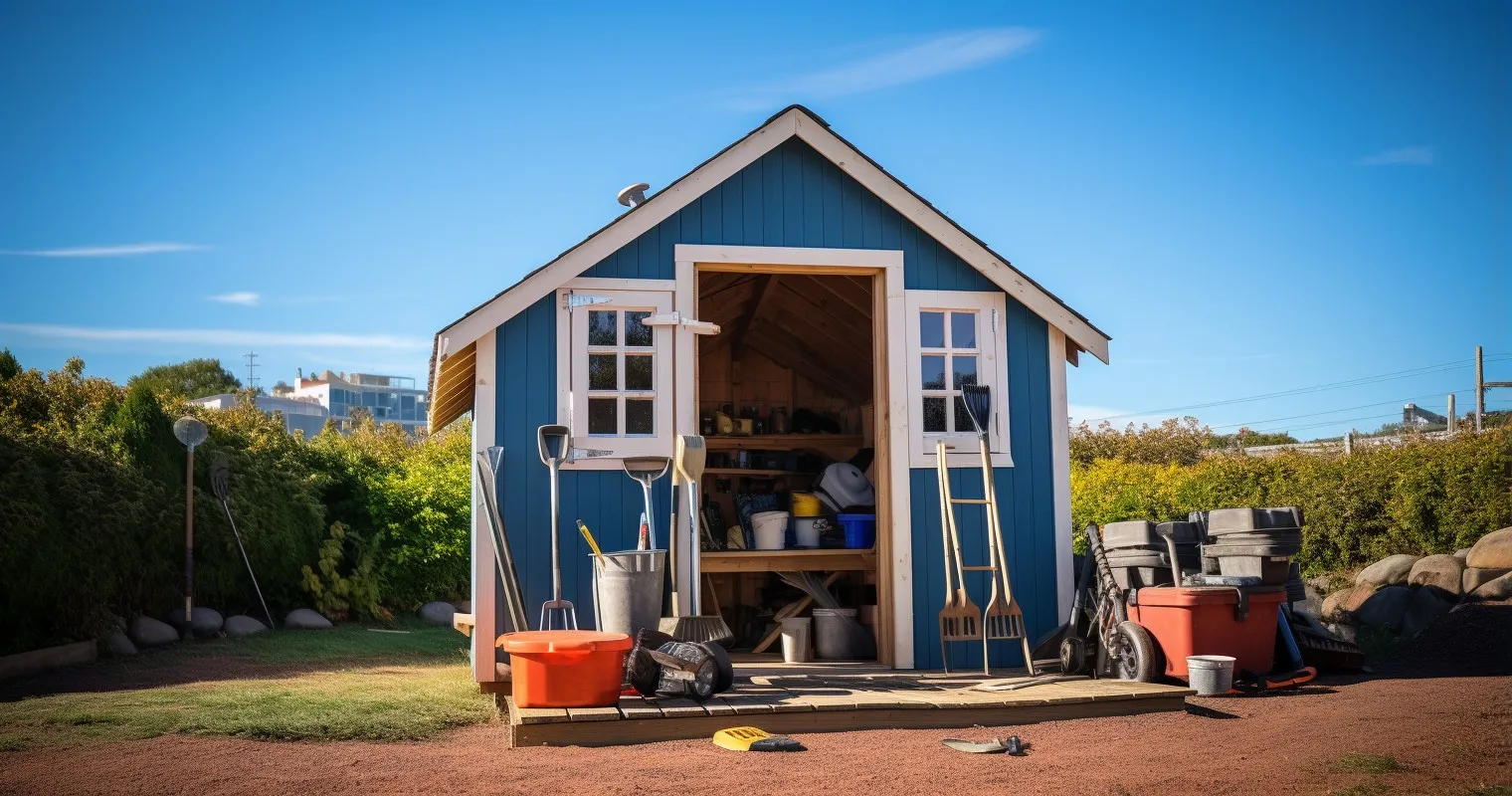 Outdoor Tool Shed and Cabinets