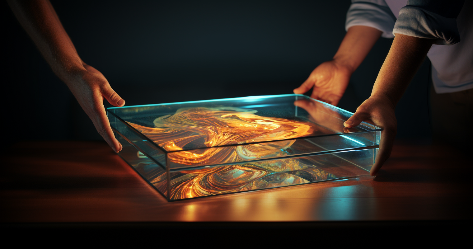 Packing Delicate Glass Coffee Table - Hyper-realistic