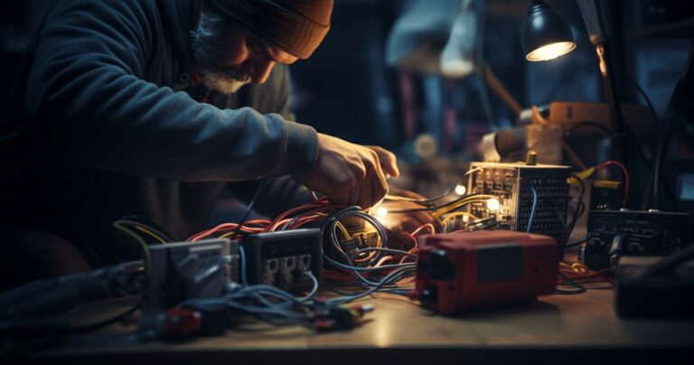 Person Holding Electrical Wires For Understanding Electrical Wiring Costs