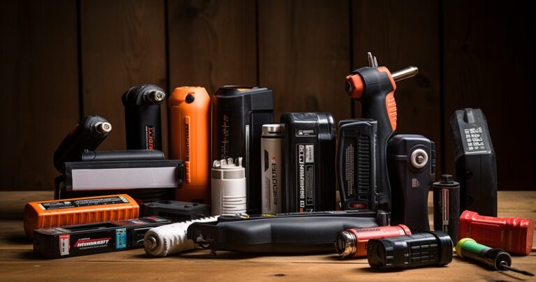 Power Drill Battery Close-up