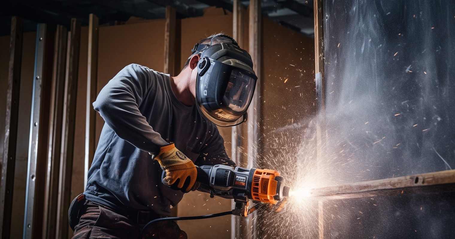 Power Drill in Action