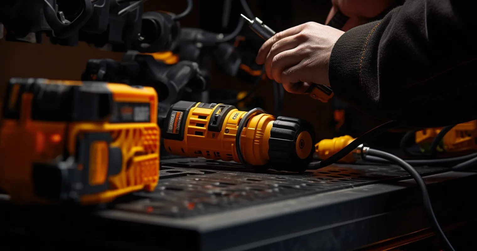 When Using Power Tools Never Engage The