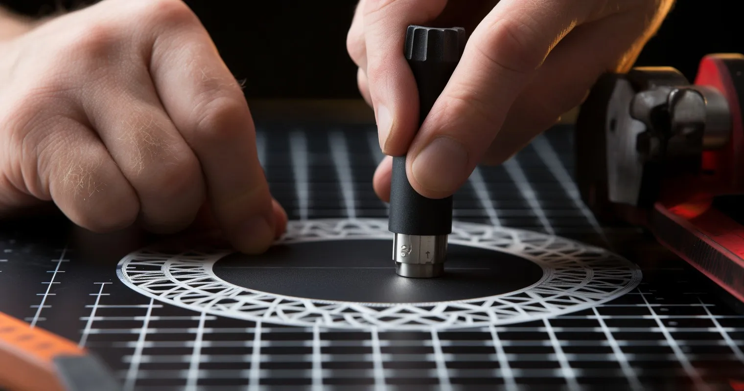 Precise Vinyl Lattice Measurement With  A  Carpenter's Square