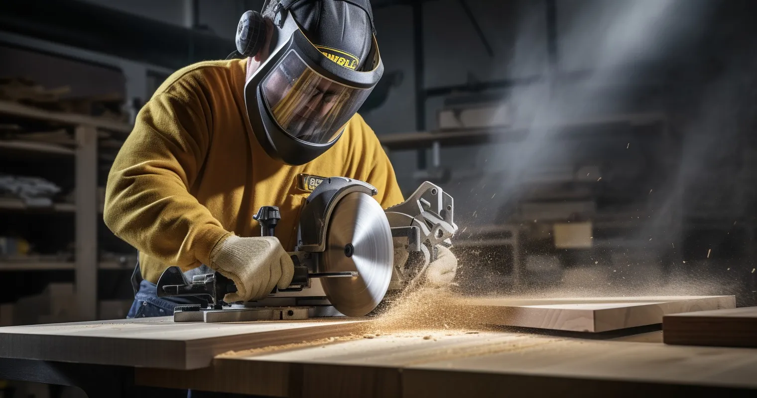 Precision Cuts DeWalt Miter Saw In Action