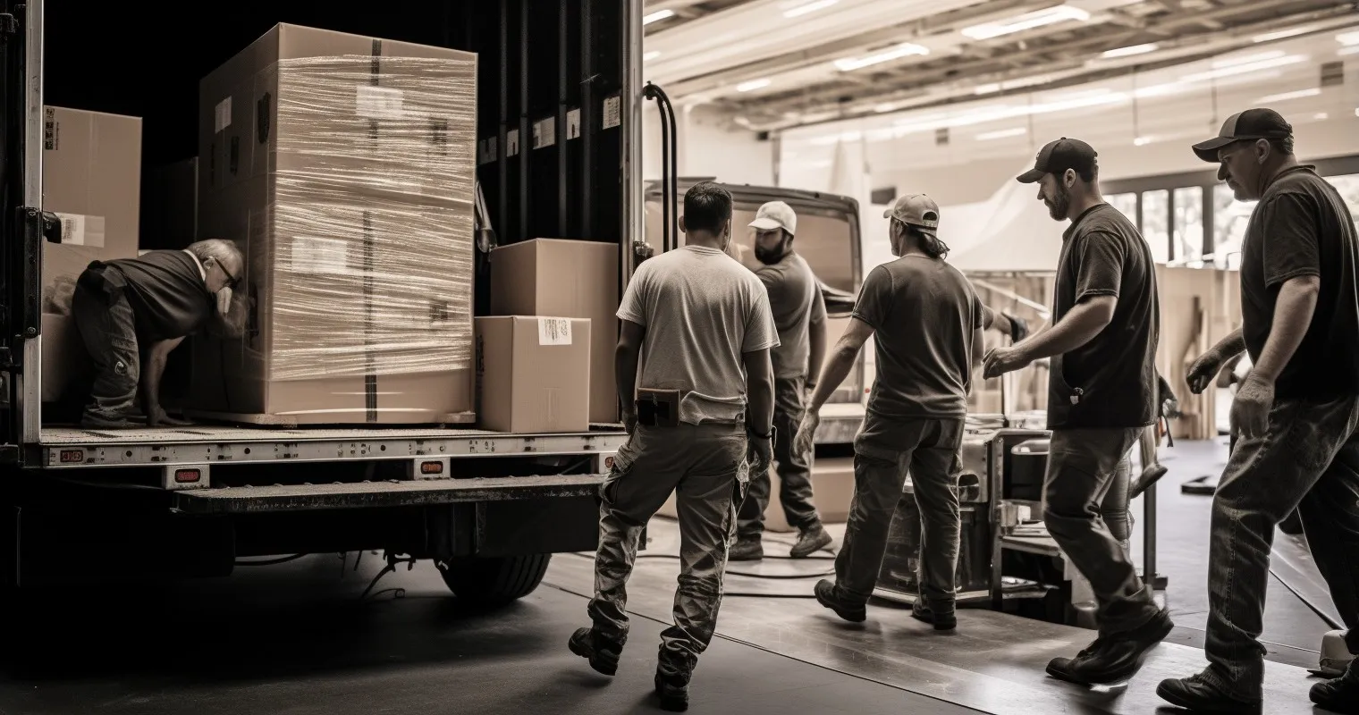 Professional Movers Loading A Truck