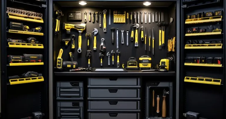 Proper Power Tool Storage - Well-organized tool cabinet