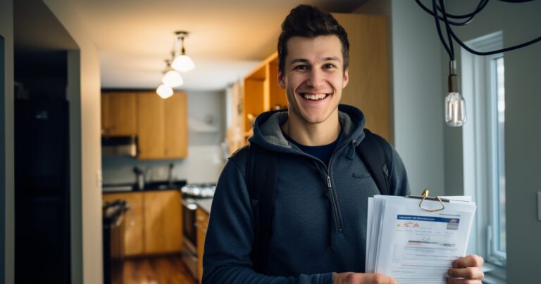 Proud Homeowner with Electrical Safety Certificate
