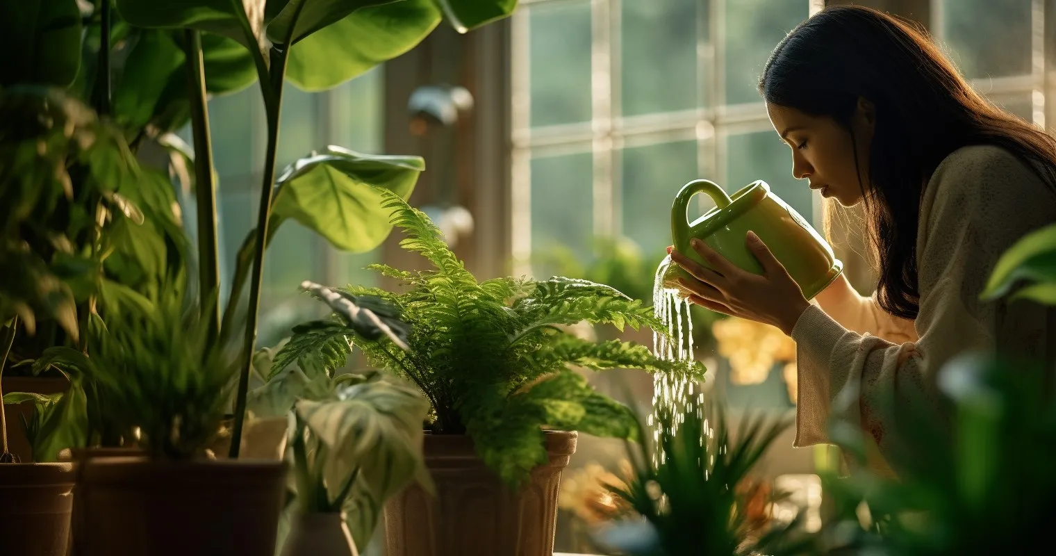 Rainwater Blessing Plant Rejuvenation