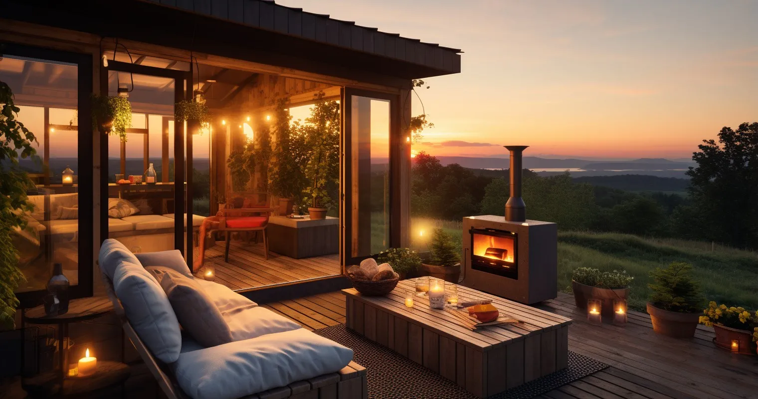 Relaxing Tiny Home Outdoor Space