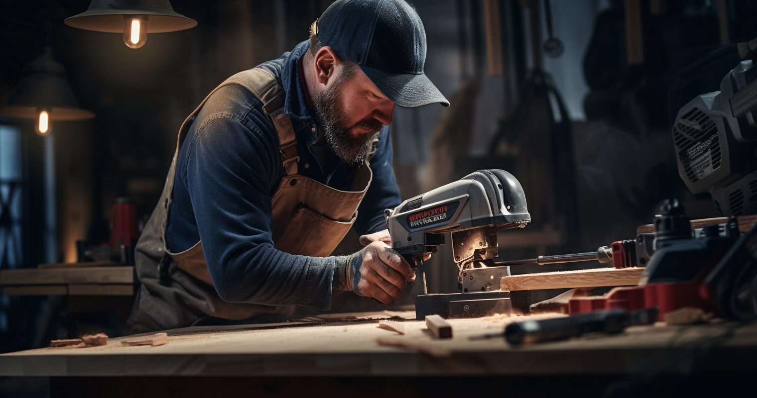 Skilled Craftsman Working On An American-Made Power Tool