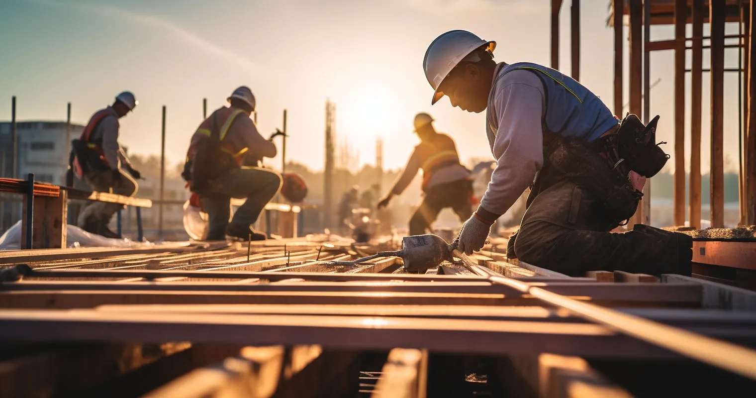 Skilled subcontractors in action
