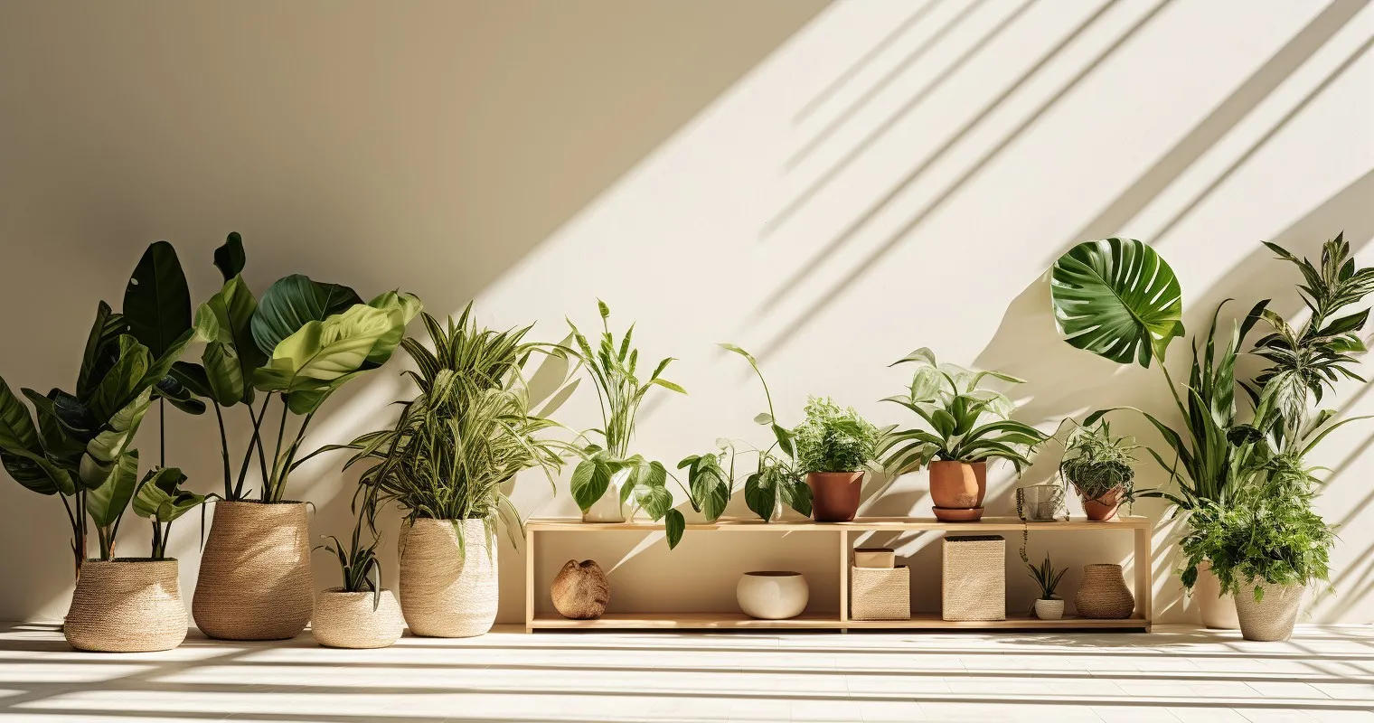 Stylish Plant Display In Modern Home