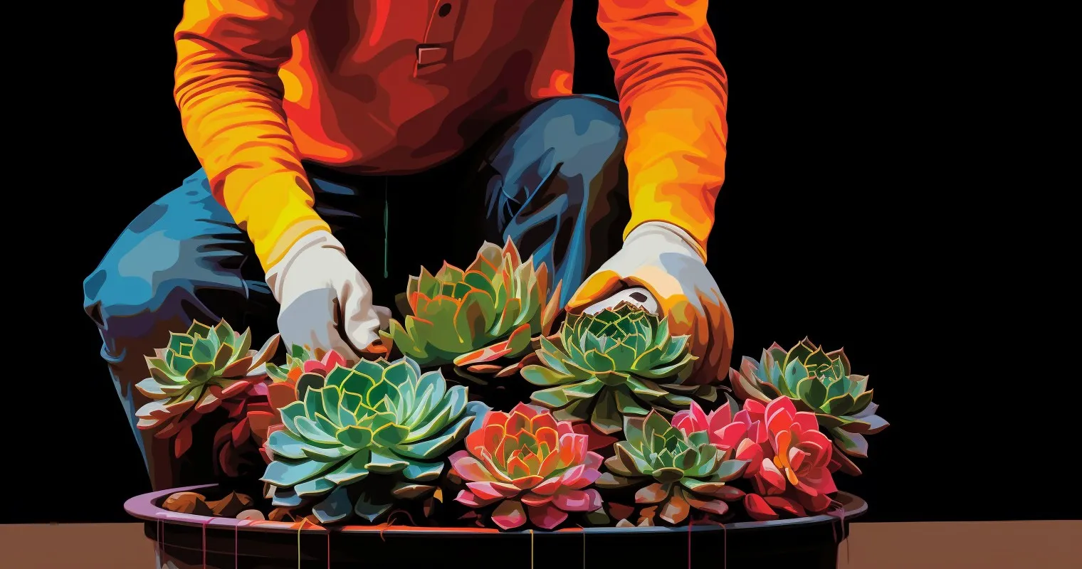 Succulent Repotting - Nurturing Change