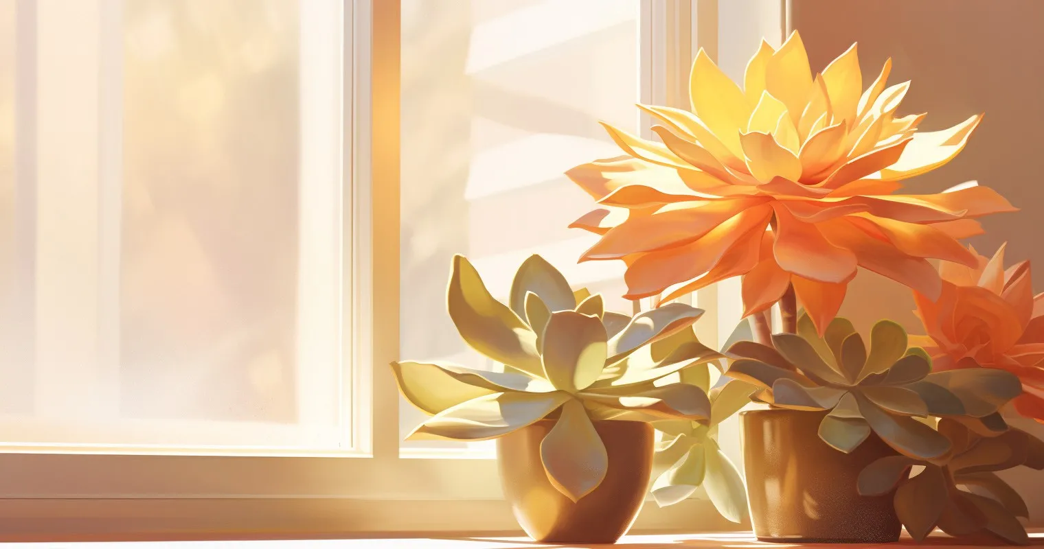 Sun-Loving Succulent Basking In Natural Light