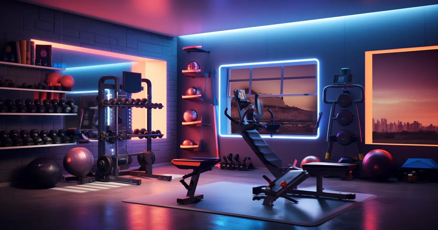 Tech-Savvy Fitness Zone