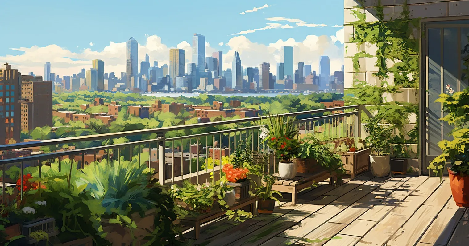 Tenant's Green Oasis Amid Urban Jungle