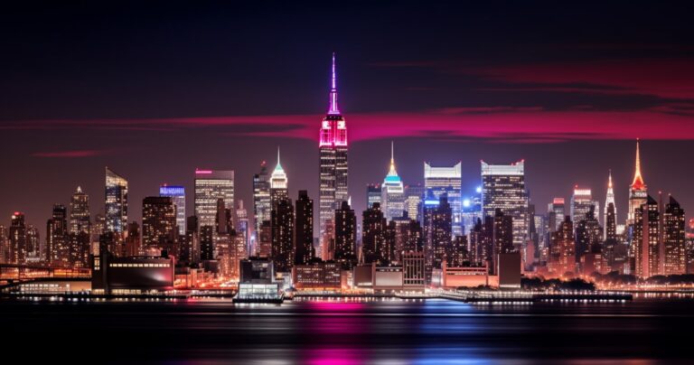 The Empire State Building At Night