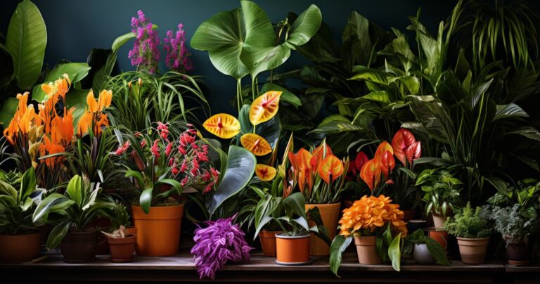 Thriving Houseplant Display