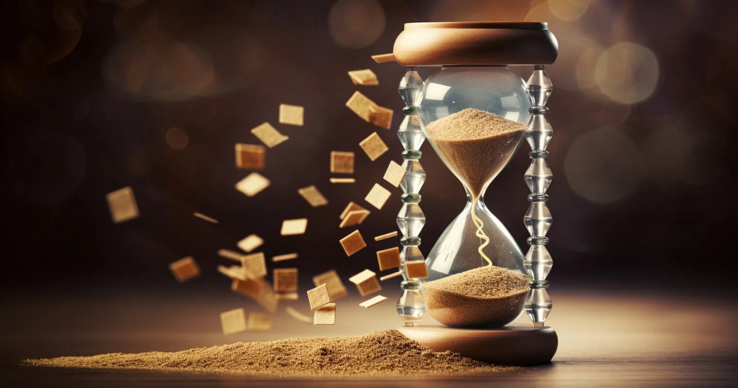 Time To Lock In - Hourglass And Calendar