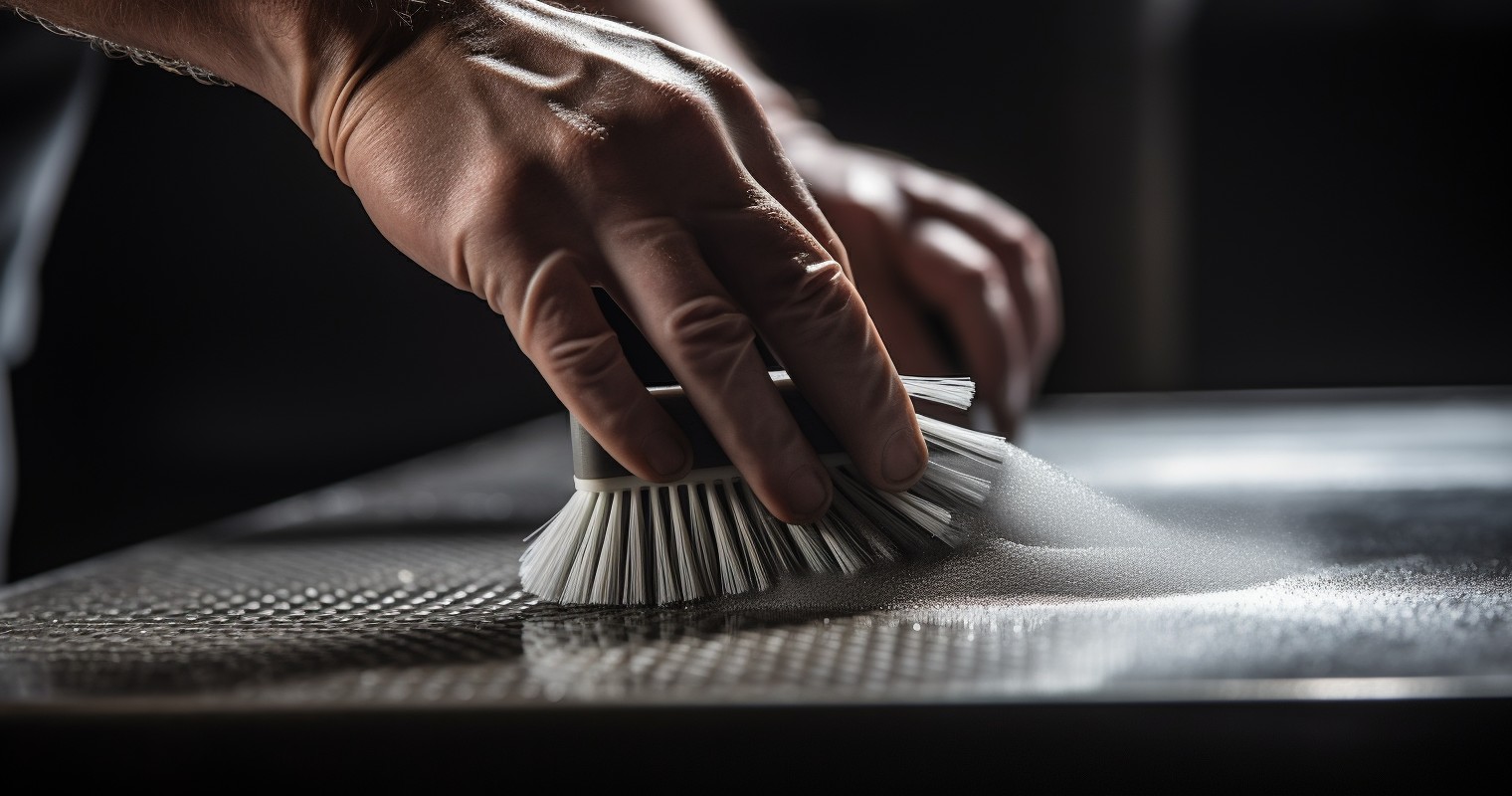 Tool Cleaning Process in Action