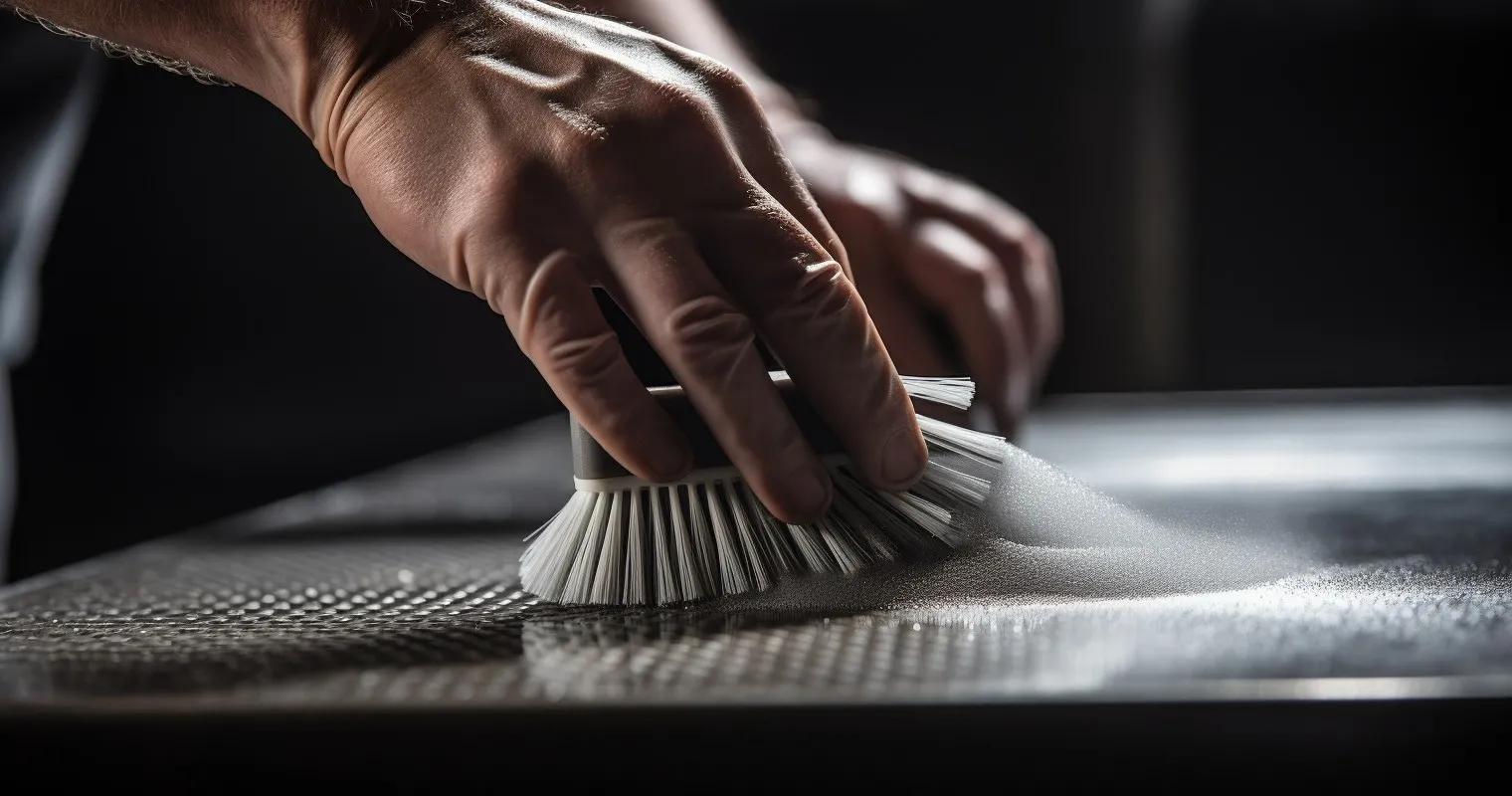 Tool Cleaning Process in Action