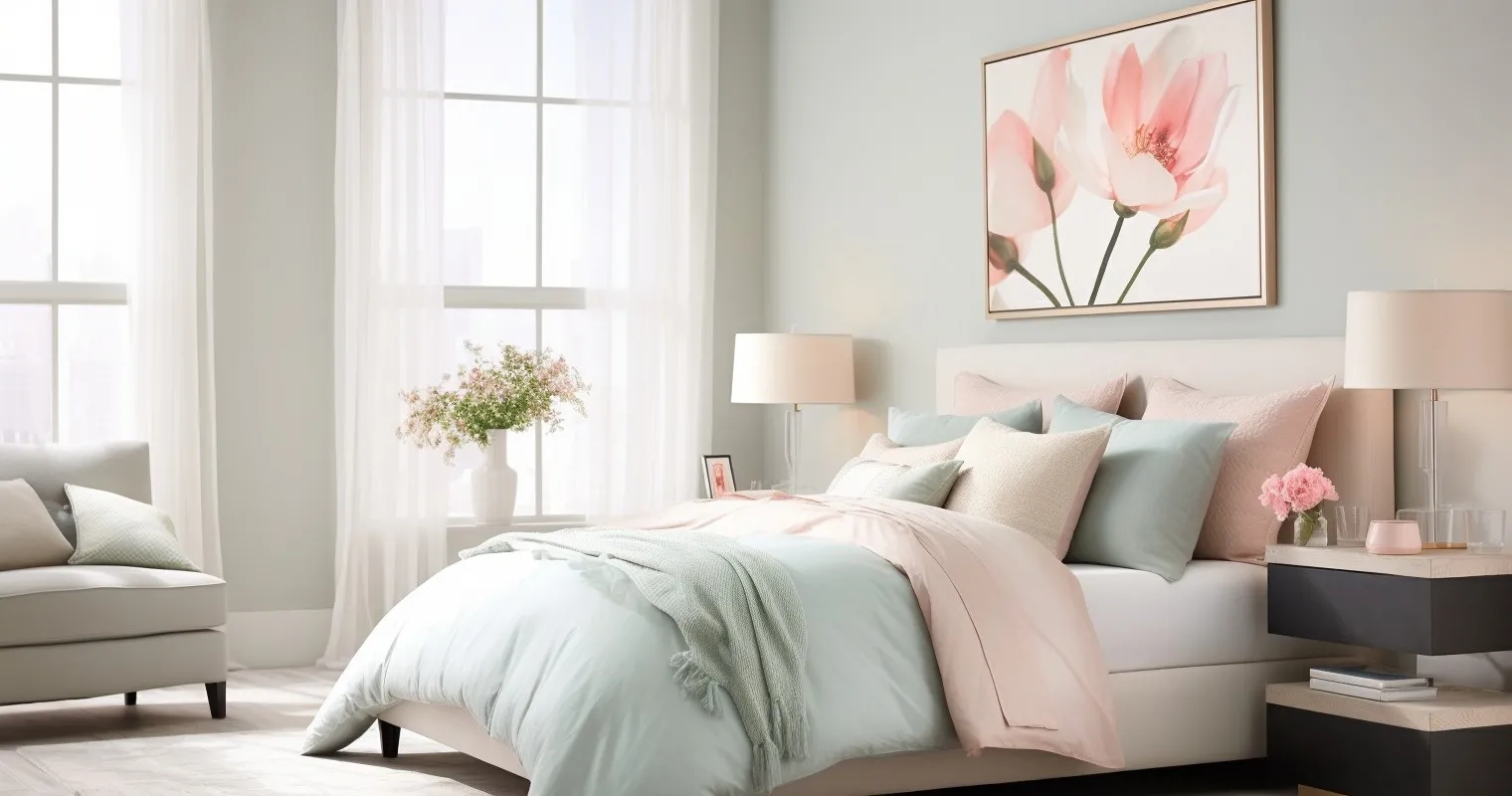 Tranquil Pastel Home Interior